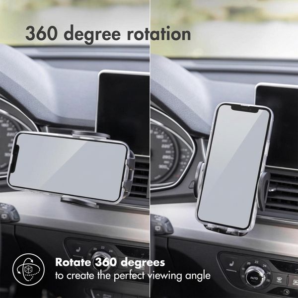 imoshion Support de téléphone pour voiture - Universel - Réglable - Grille de ventilation - Noir