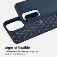 imoshion Coque Brushed Samsung Galaxy A37 (5G) - Bleu