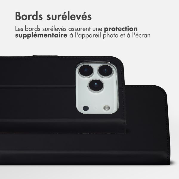 Accezz Étui de télephone Wallet Apple iPhone 17 Pro Max - Noir