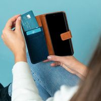 imoshion Étui de téléphone portefeuille Canvas Luxe Galaxy S7 - Bleu