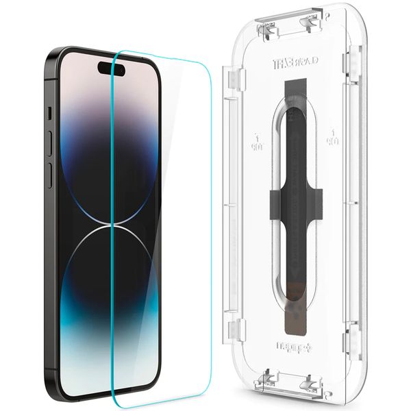 Spigen Protection d'écran en verre trempé GLAStR Fit + Applicator 2-pack Apple iPhone 14 Pro Max