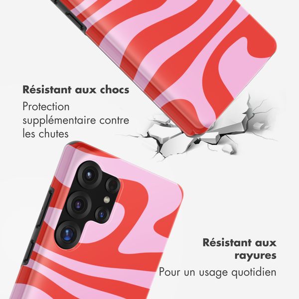 Selencia Coque arrière Vivid avec MagSafe Samsung Galaxy S25 Ultra - Dream Swirl Pink