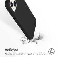 Accezz Coque Liquid Silicone Apple iPhone 13 - Noir