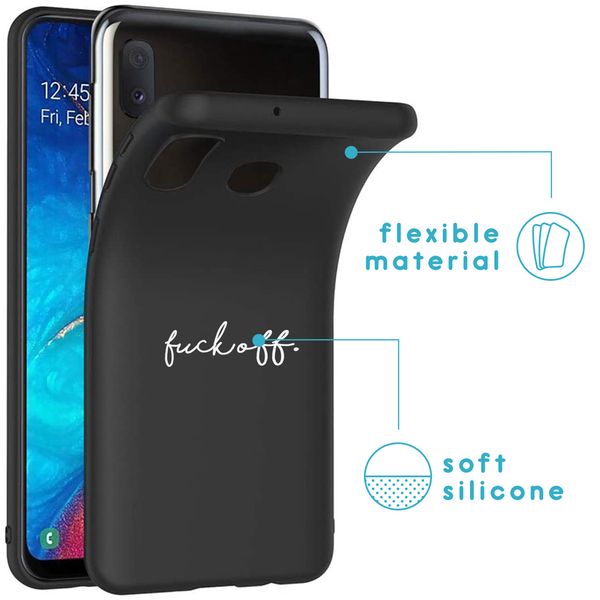 imoshion Coque Design Samsung Galaxy A20e - Fuck Off - Noir