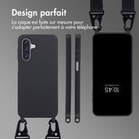 Selencia Coque silicone avec cordon amovible Samsung Galaxy A17 - Noir