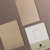 Selencia Coque tablette Riva Samsung Galaxy Tab A11 Plus - Beige