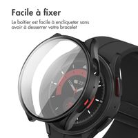 imoshion Coque rigide à couverture complète Samsung Galaxy Watch 5 44 mm - Noir