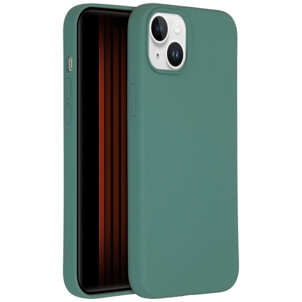 Accezz Coque Liquid Silicone avec MagSafe iPhone 15 Plus - Vert foncé