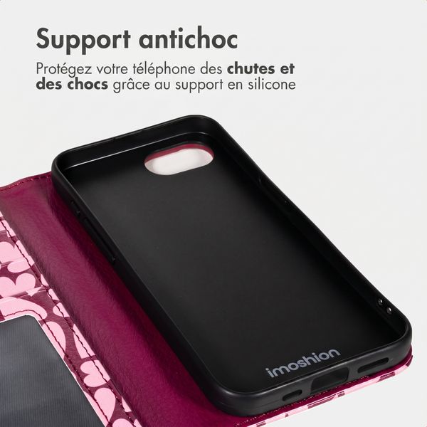 imoshion Étui de télephone portefeuille Design Apple iPhone 17e / 16e - Hearty Blush
