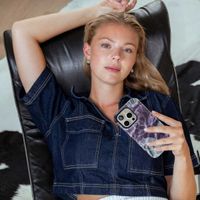 Selencia Coque arrière Vivid avec MagSafe Apple iPhone 15 - Leo Bubble Green