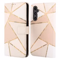 imoshion Étui de télephone portefeuille Design Samsung Galaxy A54 (5G) - Beige Graphic