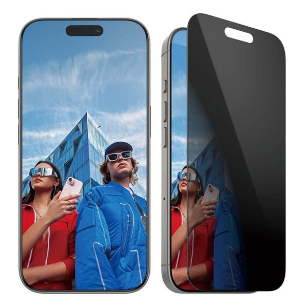 PanzerGlass Protection d'écran Privacy Ultra-Wide Fit Anti-bactérienne avec applicateur Apple iPhone 16 Pro