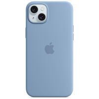 Apple Coque en silicone MagSafe iPhone 15 Plus - Winter Blue