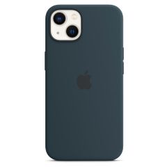 Apple Coque en silicone MagSafe Apple iPhone 13 - Bleu foncé