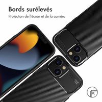 imoshion Coque silicone Carbon Apple iPhone 14 Plus - Noir