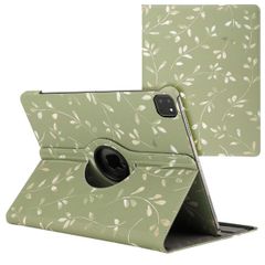 imoshion Coque tablette Design rotatif à 360° Apple iPad Air 13 pouces (2025) M3 / (2024) M2 - Green Flowers