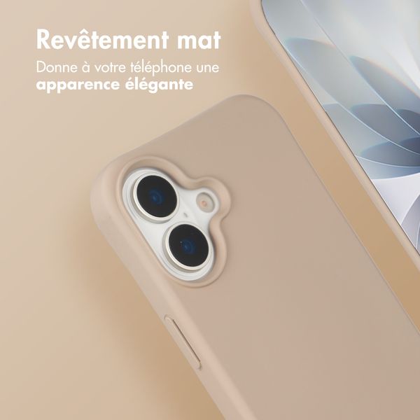 imoshion Coque arrière Color avec cordon amovible et MagSafe Apple iPhone 17 - Nude