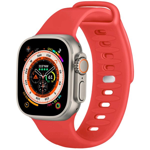 imoshion Bracelet en silicone Apple Watch Series 1-10 / SE / Ultra (2) - 42/44/45/46/49 mm - Rouge