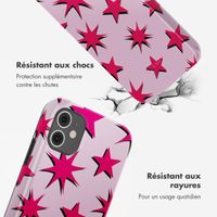 Selencia Coque arrière Vivid Apple iPhone 11 - Stars Rubine Red Light Pink