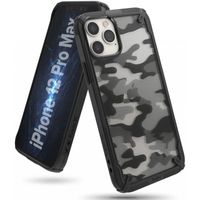 Ringke Coque Fusion X iPhone 12 Pro Max - Camo Noir