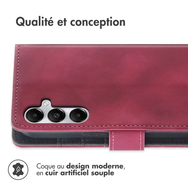 imoshion Etui de télephone portefeuille avec cordon Samsung Galaxy A55 - Rouge