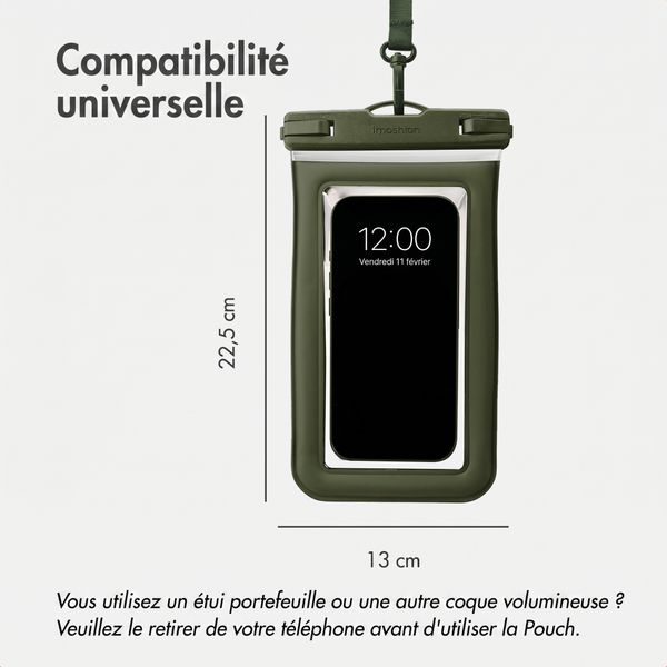 imoshion Floating Waterproof Pouch - Coque de téléphone universelle étanche - Vert foncé