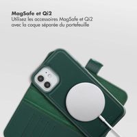 Selencia Étui portefeuille amovible Olyn avec MagSafe Apple iPhone 12 (Pro) - Vert