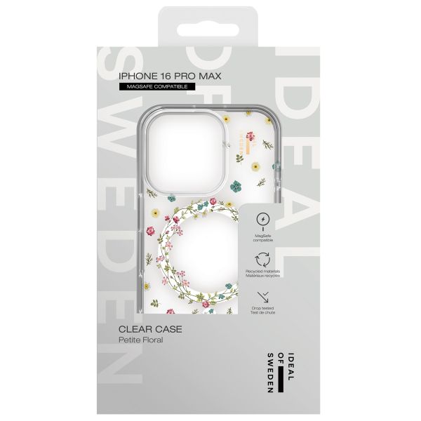 iDeal of Sweden Coque Clear MagSafe Apple iPhone 16 Pro Max - Petite Floral