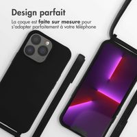 imoshion Coque en silicone avec cordon Apple iPhone 13 Pro - Noir