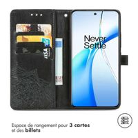 imoshion Etui de téléphone portefeuille Mandala OnePlus Nord CE 4 - Noir