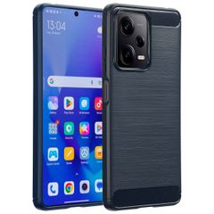 imoshion Coque Brushed Xiaomi Redmi Note 12 Pro / Xiaomi Poco X5 Pro (5G) - Bleu foncé