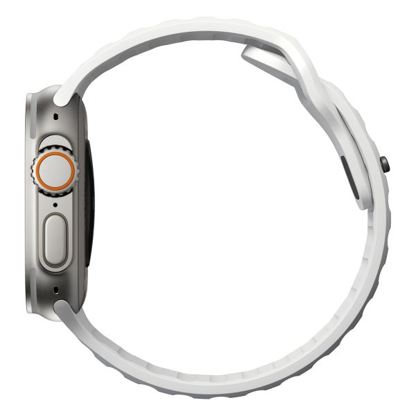 Nomad Bracelet Sport FKM Apple Watch Series 1 á 10 / SE / Ultra (2) (44/45/46/49 mm) - Blanc