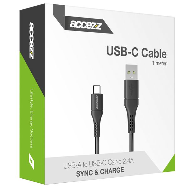 Accezz Câble USB-C vers USB - 1 mètre - Noir