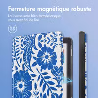 imoshion Design Slim Hard Case Sleepcover Kobo Clara Colour / BW - Flower Tile