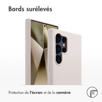 Accezz Coque Liquid Silicone avec MagSafe Samsung Galaxy S24 Ultra - Stone
