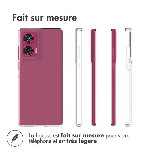 Accezz Coque Clear Motorola Edge 50 Fusion - Transparent