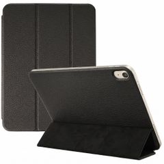 Accezz Coque tablette trifold en cuir Apple iPad 11 (2025) 11 pouces A16 / iPad 10 (2022) 10.9 pouces - Noir