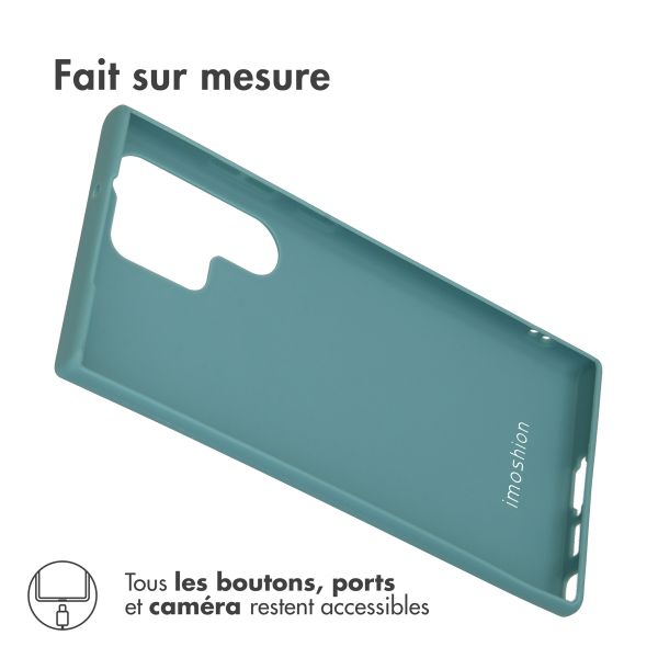 imoshion Coque Couleur Samsung Galaxy S23 Ultra - Vert foncé