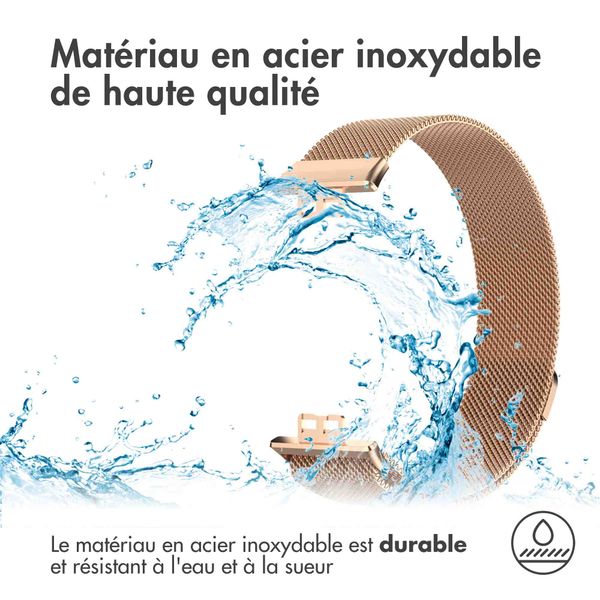 imoshion Bracelet magnétique milanais Huawei Watch Fit - Rose Doré
