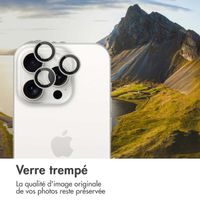 imoshion Lot de 2 protections d'objectif de caméra Apple iPhone 15 Pro / 15 Pro Max - White Titanium