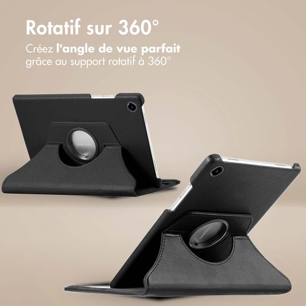 imoshion Coque tablette rotatif à 360° Samsung Galaxy Tab A9 8.7 pouces - Noir