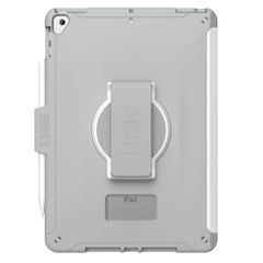 UAG Coque tablette Scout Healthcare avec strap Apple iPad 9 (2021) 10.2 pouces / iPad 8 (2020) 10.2 pouces / iPad 7 (2019) 10.2 pouces - Blanc / Gris