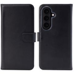 Selencia Étui portefeuille en cuir véritable Samsung Galaxy S26 Plus - Noir