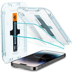 Spigen Protection d'écran en verre trempé GLAStR Fit + Applicator 2-pack iPhone 14 Pro