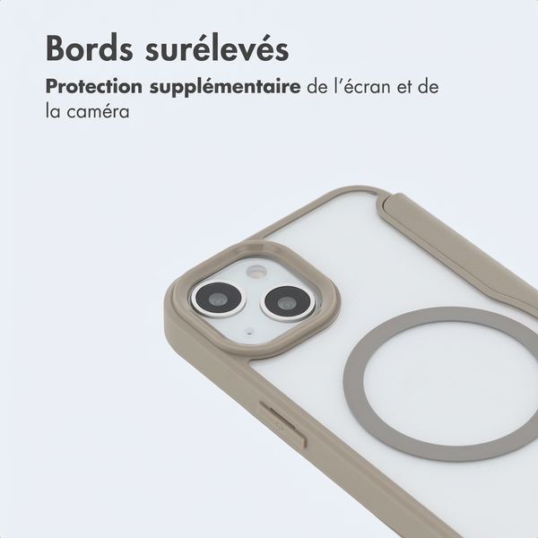 imoshion Bookcase transparente avec MagSafe Apple iPhone 14 / 13 - Beige