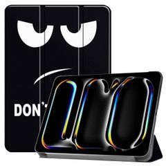 imoshion Coque tablette Design Trifold Apple iPad Pro 11 (2024) M4 - Don't touch