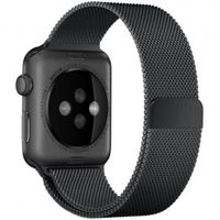 WiWu Bracelet milanais Apple Watch Series 1 t/m 9 / SE (38/40/41 mm) | Series 10 / 11 (42 mm) - Noir