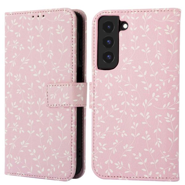 imoshion Étui de téléphone portefeuille Design Samsung Galaxy S22 - Pink Bazaar Flowers