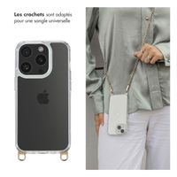 Selencia Coque avec crochets amovibles iPhone 15 Pro - Transparent