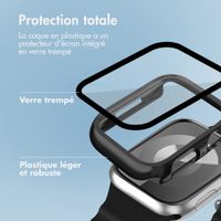 imoshion Coque rigide brillante à couverture complète pour Apple Watch Series 7 / 8 / 9 - 45 mm - Noir